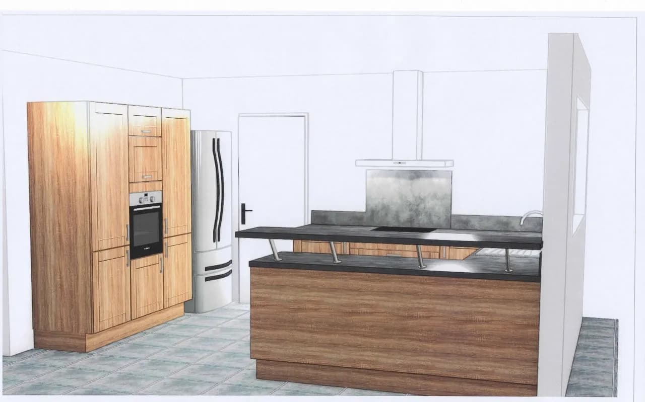 Cuisine 3d - Aix (Nord - 59) - septembre 2015
